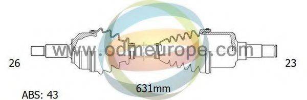 ODM-MULTIPARTS 18271331 Приводний вал