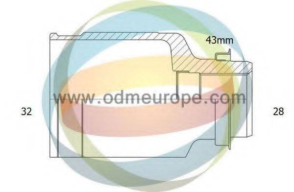 ODM-MULTIPARTS 14056455 Шарнірний комплект, приводний вал