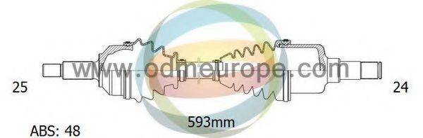 ODM-MULTIPARTS 18161431 Приводний вал