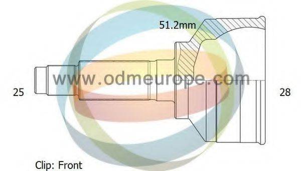 ODM-MULTIPARTS 12351951 Шарнірний комплект, приводний вал