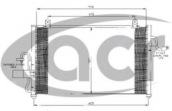 ACR 300472 Конденсатор, кондиціонер