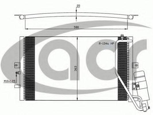 ACR 300624 Конденсатор, кондиціонер