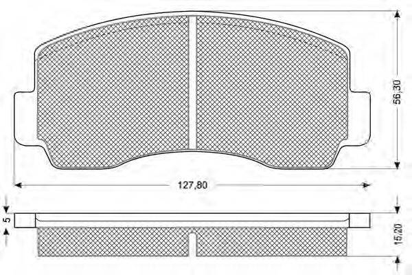 PROCODIS FRANCE PF1145 Комплект гальмівних колодок, дискове гальмо