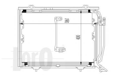 LORO 0540160016 Конденсатор, кондиціонер