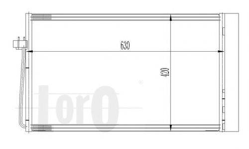 LORO 0040160018 Конденсатор, кондиціонер