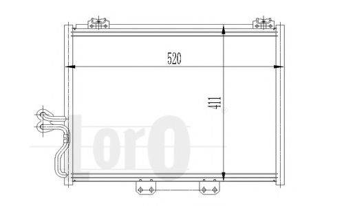 LORO 0230160004 Конденсатор, кондиціонер
