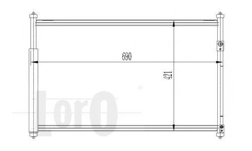 LORO 0500160003 Конденсатор, кондиціонер