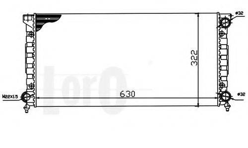 LORO 0530170024 Радіатор, охолодження двигуна
