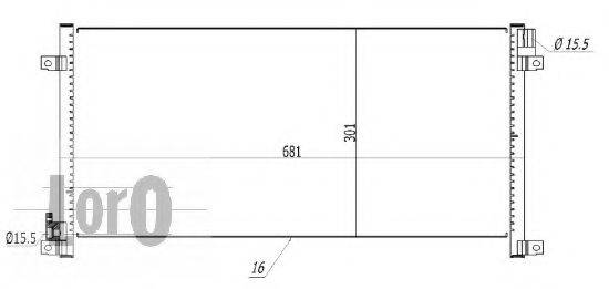 LORO 0220160006 Конденсатор, кондиціонер