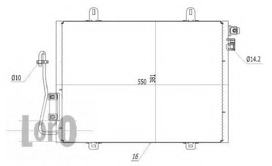 LORO 0320160002 Конденсатор, кондиціонер