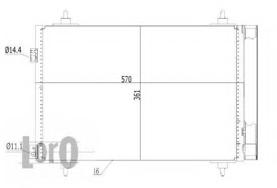 LORO 0380160002 Конденсатор, кондиціонер