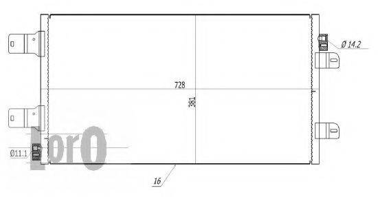 LORO 0420160042 Конденсатор, кондиціонер