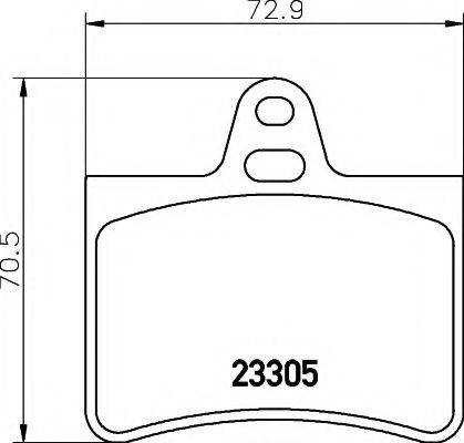 COBREQ N1170 Комплект гальмівних колодок, дискове гальмо