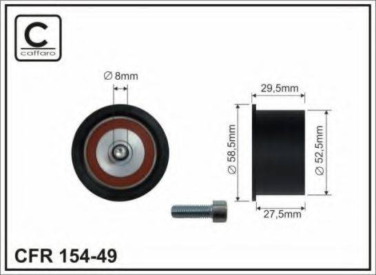 CAFFARO 15449 Паразитний / Ведучий ролик, зубчастий ремінь