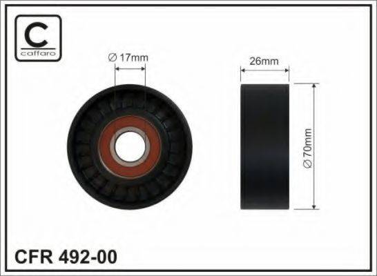 CAFFARO 49200 Натяжний ролик, полікліновий ремінь