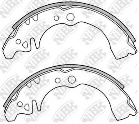 NIBK FN0029 Комплект гальмівних колодок