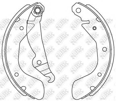 NIBK FN0533 Комплект гальмівних колодок