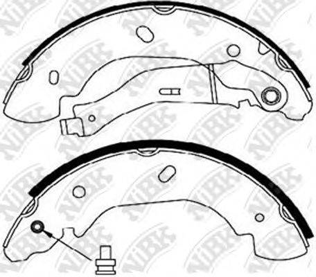 NIBK FN0575 Комплект гальмівних колодок