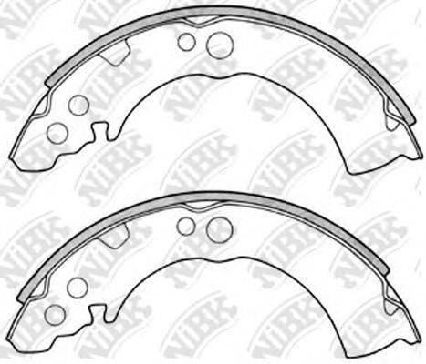 NIBK FN1164 Комплект гальмівних колодок
