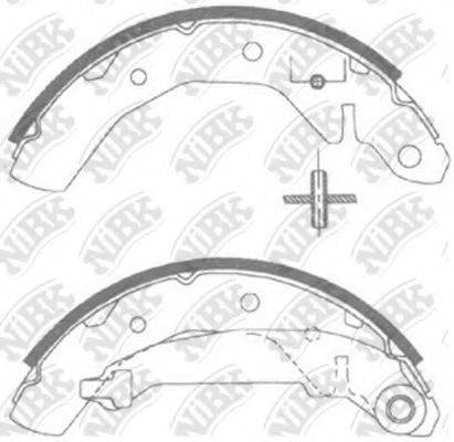 NIBK FN11821 Комплект гальмівних колодок