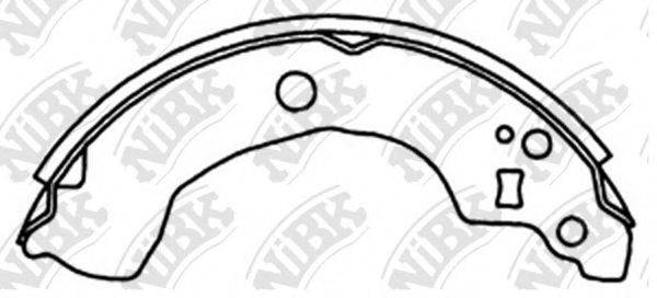 NIBK FN1247 Комплект гальмівних колодок