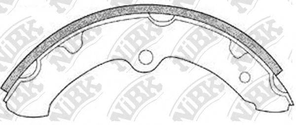 NIBK FN2297 Комплект гальмівних колодок