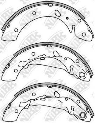 NIBK FN2347 Комплект гальмівних колодок