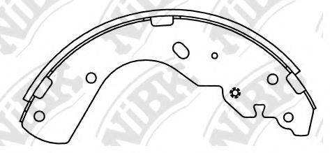 NIBK FN3416 Комплект гальмівних колодок