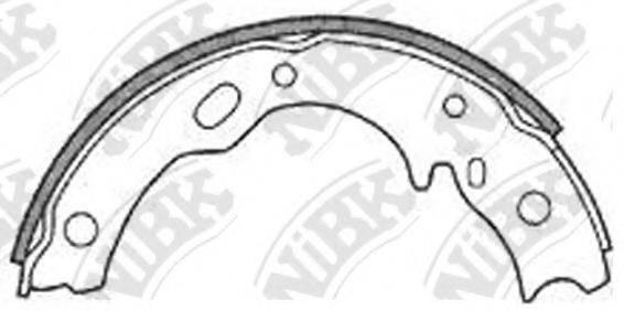 NIBK FN4443 Комплект гальмівних колодок, стоянкова гальмівна система