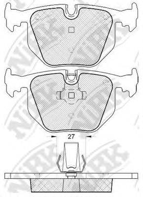 NIBK PN0225 Комплект гальмівних колодок, дискове гальмо