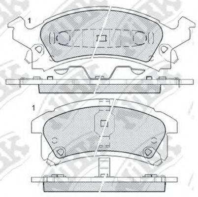 NIBK PN0311 Комплект гальмівних колодок, дискове гальмо