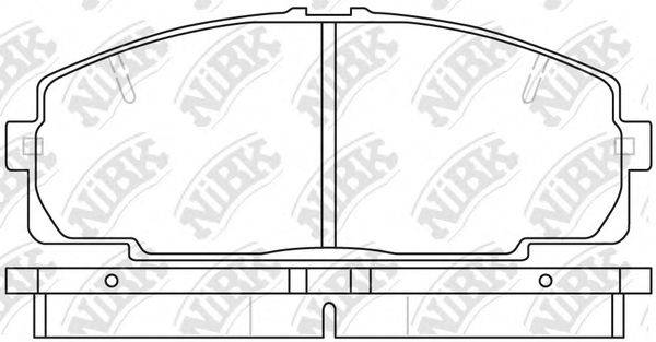 NIBK PN1237 Комплект гальмівних колодок, дискове гальмо