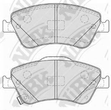 NIBK PN1835 Комплект гальмівних колодок, дискове гальмо