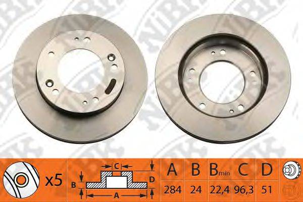 NIBK RN1148 гальмівний диск