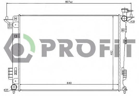 PROFIT PR2909A2 Радіатор, охолодження двигуна