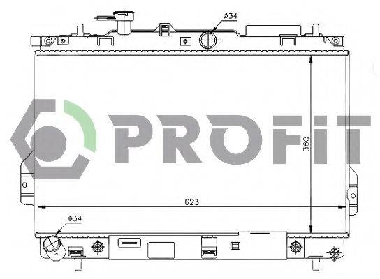 PROFIT PR1806A3 Радіатор, охолодження двигуна