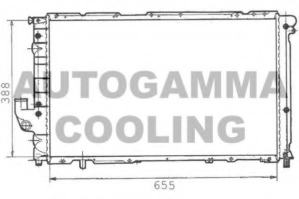 AUTOGAMMA 100275 Радіатор, охолодження двигуна