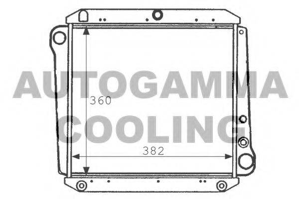 AUTOGAMMA 101101 Радіатор, охолодження двигуна