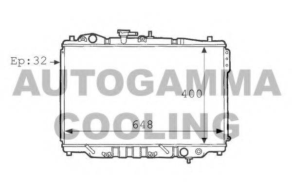 AUTOGAMMA 101131 Радіатор, охолодження двигуна