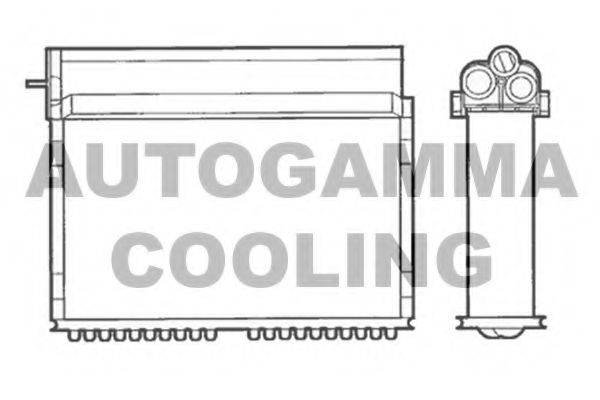 AUTOGAMMA 101624 Теплообмінник, опалення салону