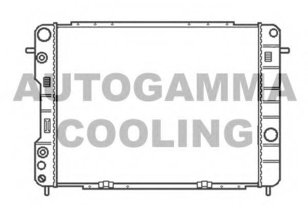 AUTOGAMMA 102258 Радіатор, охолодження двигуна