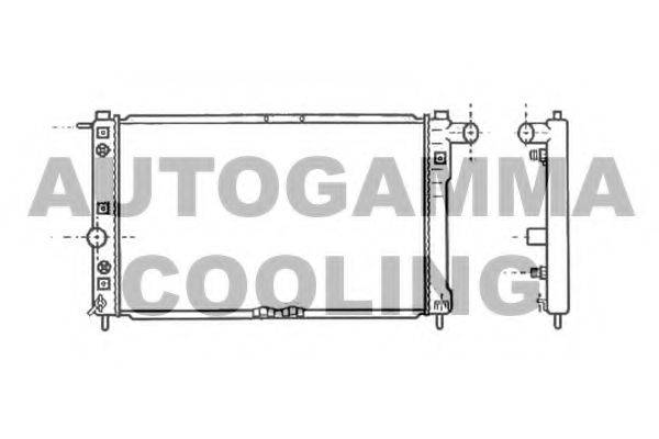 AUTOGAMMA 102589 Радіатор, охолодження двигуна