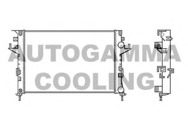 AUTOGAMMA 103031 Радіатор, охолодження двигуна