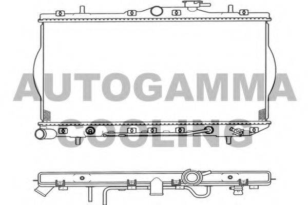 AUTOGAMMA 103938 Радіатор, охолодження двигуна