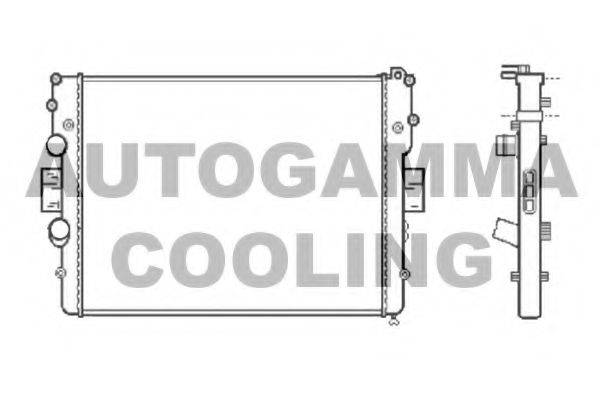 AUTOGAMMA 104270 Радіатор, охолодження двигуна