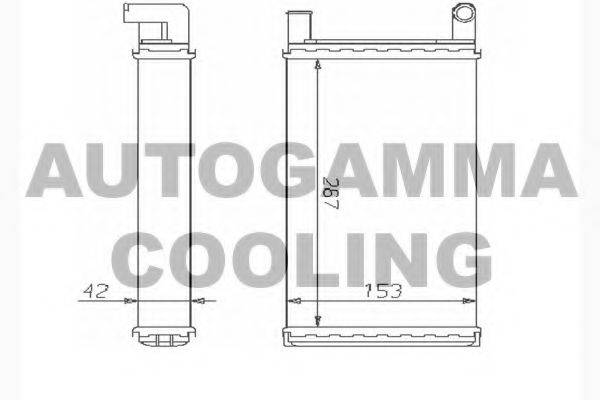 AUTOGAMMA 104351 Теплообмінник, опалення салону