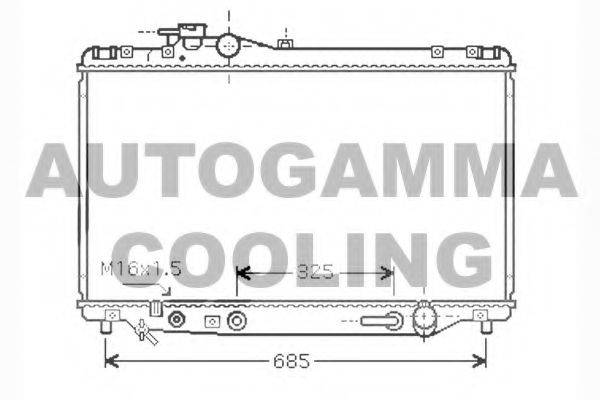 AUTOGAMMA 104383 Радіатор, охолодження двигуна