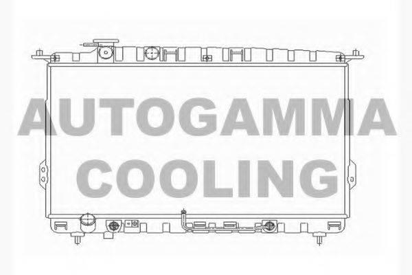 AUTOGAMMA 104518 Радіатор, охолодження двигуна