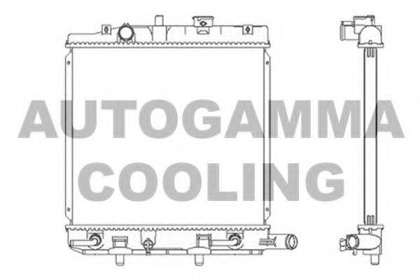 AUTOGAMMA 104677 Радіатор, охолодження двигуна