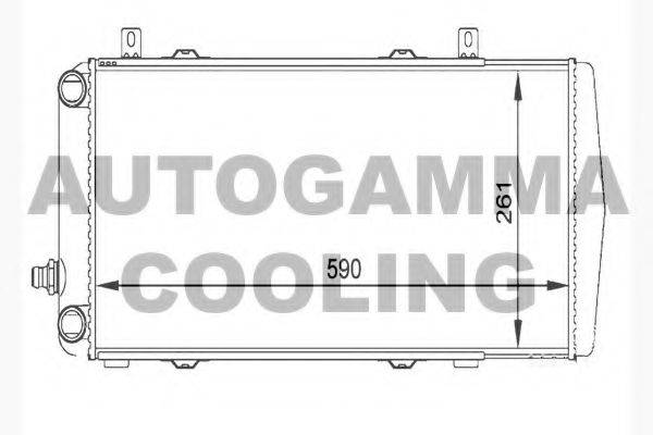 AUTOGAMMA 104756 Радіатор, охолодження двигуна